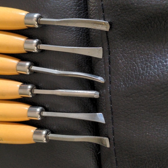 6 Piece Miller Falls Hand Carving Chisel Set. Used but in good shape - Picture 5 of 6